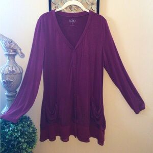 LOGO Cardigan with Buttons